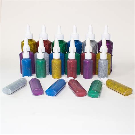 Baolai High Quality Products 6 Color Glitter Glue Set 20 Milliliter