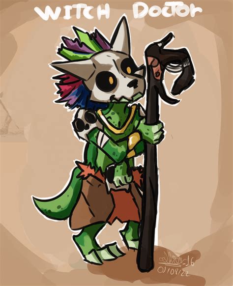 Little Witch Doctor Fanart By Me P R Terraria