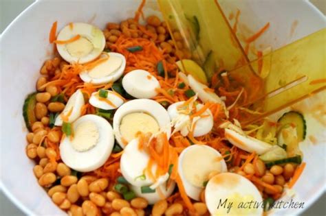 It is prepared with more than five believe me, this salad is not complete without baked beans and cream(or mayonnaise). Nigerian Salad... - My Active Kitchen