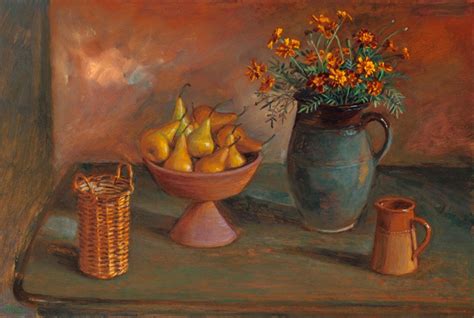 Pears And French Marigolds Margaret Olley 1980 1981 21 Ehive