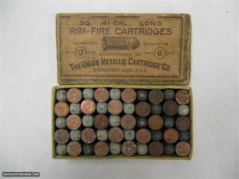 41 Caliber Long Rim Fire Cartridges The Union Metallic Cartridge Co
