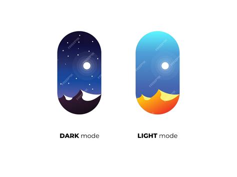 Premium Vector Night Mode And Bright Mode Icon For Website In Dark