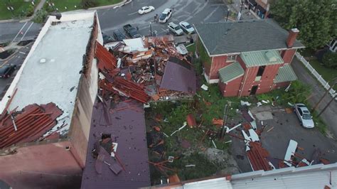 Severe Weather Destroys Buildings In Downtown Paoli Indiana