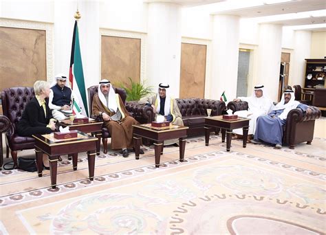 كونا رئيس مجلس الأمة الكويتي يستقبل وزيرة خارجية مملكة السويد