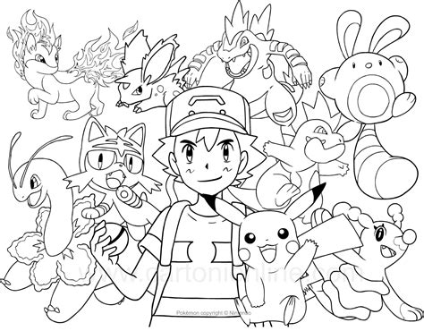 Desenho Dos Pokemon Para Colorir