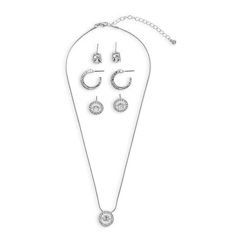 Silver Necklace Earring Set 3068918 Truworths