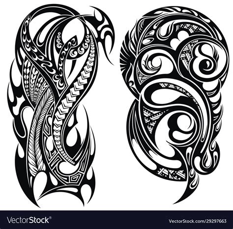 Tribal Tattoo Designs Royalty Free Vector Image