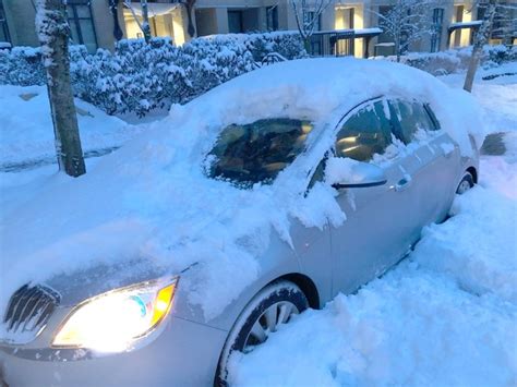 Driving With Snow Covering Your Car In Vancouver It Could Cost You
