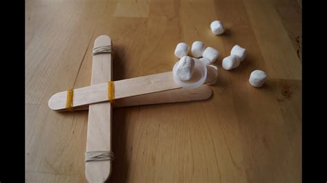 mini marshmallow catapult youtube