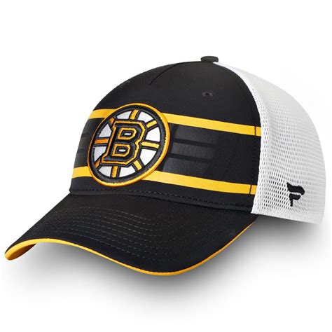 Boston Bruins Mens Adjustable Trucker Hat Bobs Stores