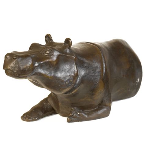 Bespoke Bronze Sculpture Mark Stoddart Hippo Sculpture