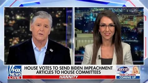 Lauren Boebert Talks Impeaching Joe Biden On Hannity
