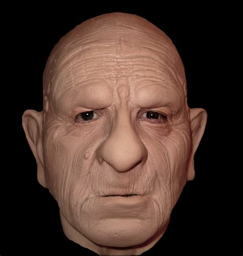 Horror Movie Latex Masks At Merlinsltd Com Old Wrinkly Mask Realistic Full Head Mask