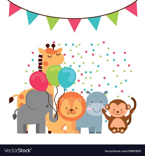 Happy Birthday Animal Cartoon