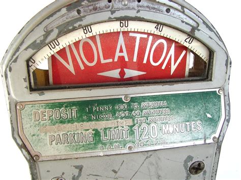 Vintage Parking Meter Pennies Nickels Dimes Industrial
