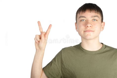 American Sign Language Performed On One Hand Stock Photo Image Of