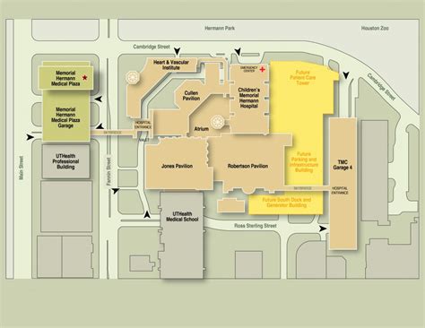 Memorial Hermanntexas Medical Center Expansion Maps And Routes Texas