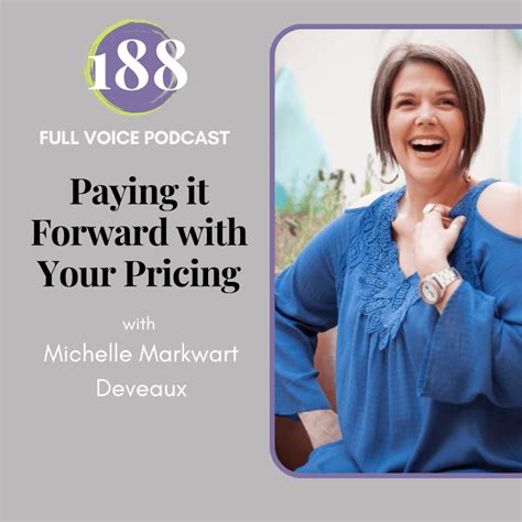 Fvm 188 Paying It Forward With Your Pricing With Michelle Markwart