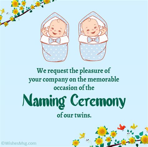 Naming Ceremony Invitation Messages Wishesmsg