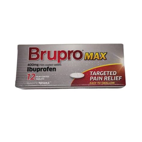 Brupro Max Ibuprofen 400mg Tablets 12 Pack Mellericks Pharmacy Cork