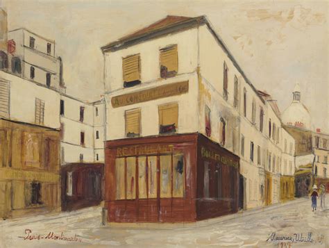 Maurice Utrillo 1883 1955 Au Consulat Dauvergne Rue Norvins