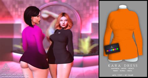 Second Life Marketplace Sixx Kara Dress Neons
