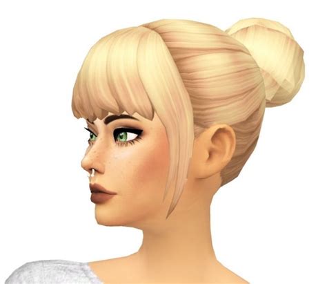 Best hair bow accessories (all free to download) sims 4 man bun hair cc (all free to download) best sims 4 hair. Buns-n-Bangs Hair by sarella-sims at SimsWorkshop » Sims 4 ...