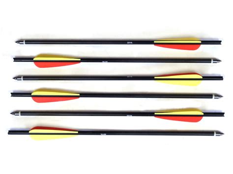 Man Kung 16 Inch Aluminium Crossbow Bolts 6 Pack Bolts And Arrows