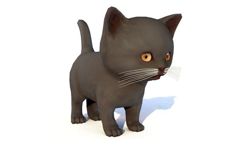 Animal Cat Cute Kitten 3d Model Turbosquid 1511549