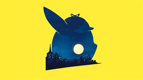 3840x2160 Pokémon Detective Pikachu Movie Minimalist Poster 4k