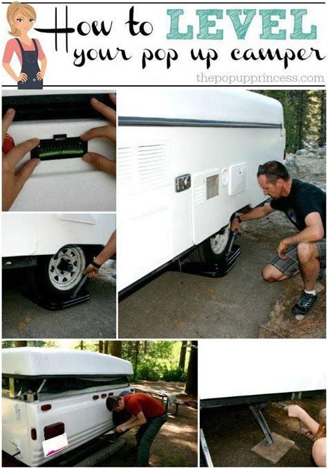 There are many ways to level your rv or camper, we thought we would share what we have fo. How We Level Our Pop Up Camper: Good information on leveling and stabilizing your pop up camper ...