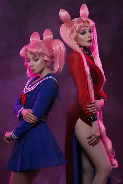 Chibiusa And Black Lady Sailor Moon By Dariarooz On Deviantart