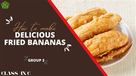 Procedure Text How To Make Fried Bananas By Group 3 Youtube