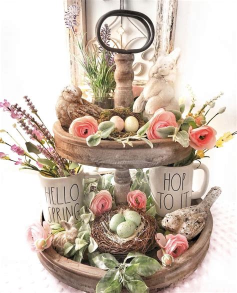 Inspiring Tiered Tray Style Ideas For Spring And Easter Montana