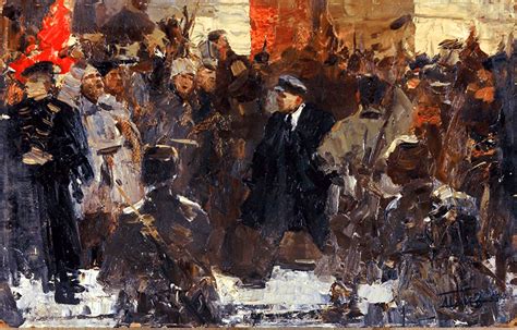 Lenin With His Troops At Smolny October Revolution Arte Histórica