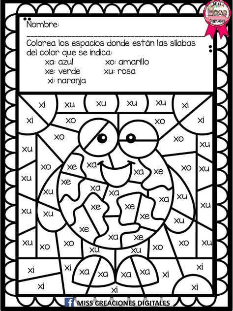 Aprendo Silabas Coloreando Pdf Alphabet Activities Preschool Language