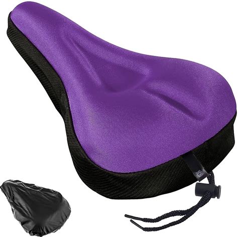Bike Seat Cover Gel Upholstered Bike Seat Cover For Men And Womens Comfort Super Soft Sport