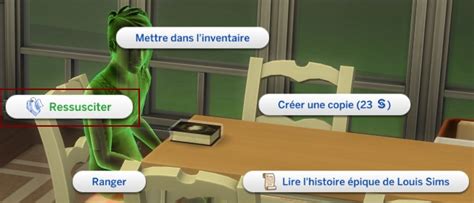 Simplisims Infos Sims 4 La Résurrection Dun Sim