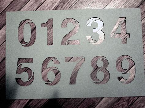 Numbers On Behance Stencil Font Numbers Font Numbers