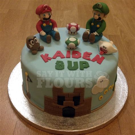 Super Mario Bros Cake Say It With Flours