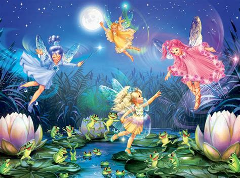 Fairies Dancing With Frogs Forest Fairies 100 Pieces Ceaco Puzzle