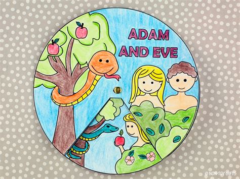 Adam And Eve Craft Bible Story Activity Sunday School Craft Idea Garden