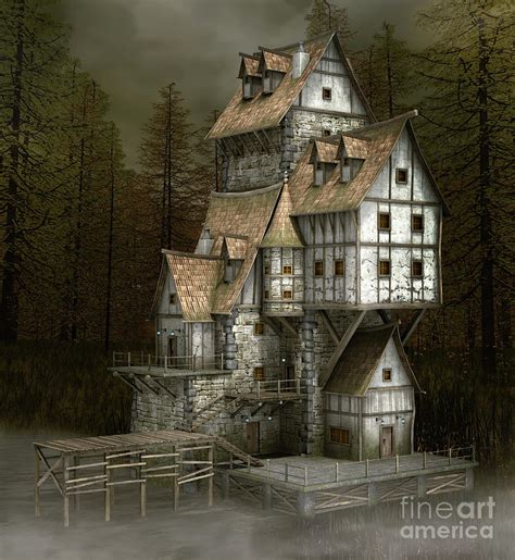 Meet Me At The Witch House Digital Art By Ellerslieart Pixels