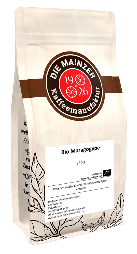 Bio Maragogype Die Mainzer Kaffeemanufaktur