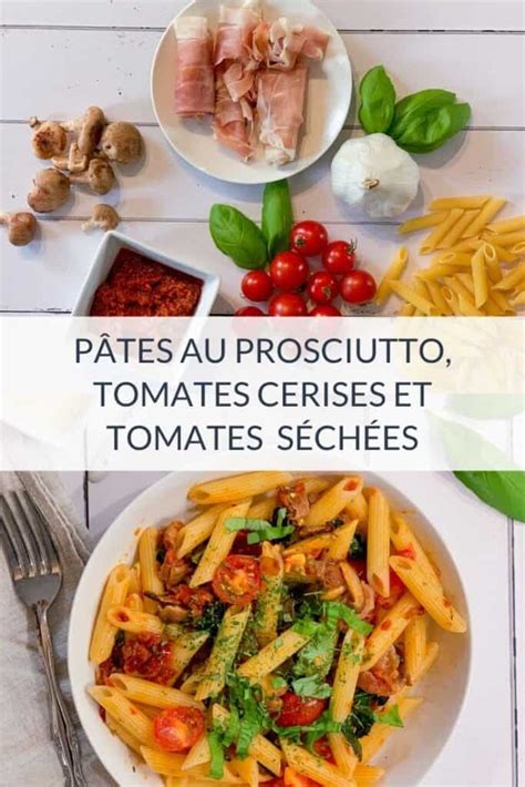 Pates italiennes bio haut de gamme : Recette facile: pâtes au prosciutto, tomates cerises et ...