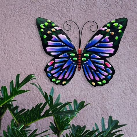 Ciaoed Large Metal Butterfly Wall Art Outdoor Decor 63 Butterflies