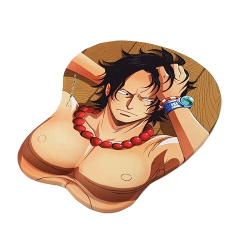 One Piece Merch Portgas D Ace Wrist Rest Mouse Pad Anm0608 ®one Piece Merch