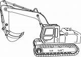 Excavator Coloring Tractor Boys Printable Cat Lego Truck sketch template