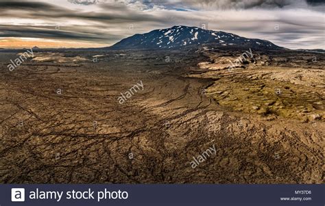 Hekla Volcano Iceland Stock Photo Alamy
