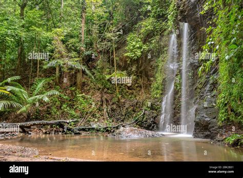 Klongjak Rainforest Waterfall At Koh Lanta Island Krabi Thailand
